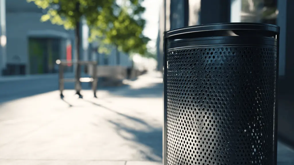 Lixeira em chapa expandida aço carbono??