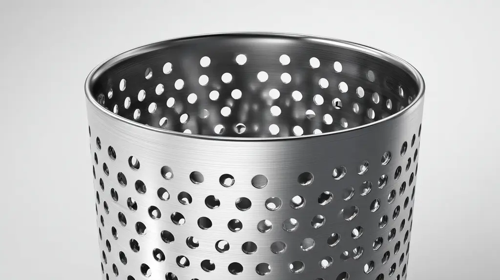 Lixeira em chapa perfurada aço carbono??